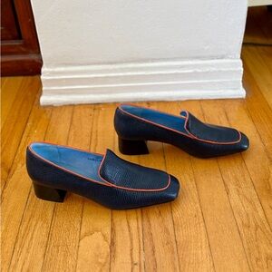NWB Charlotte Stone Navy Blue Women's Loafers